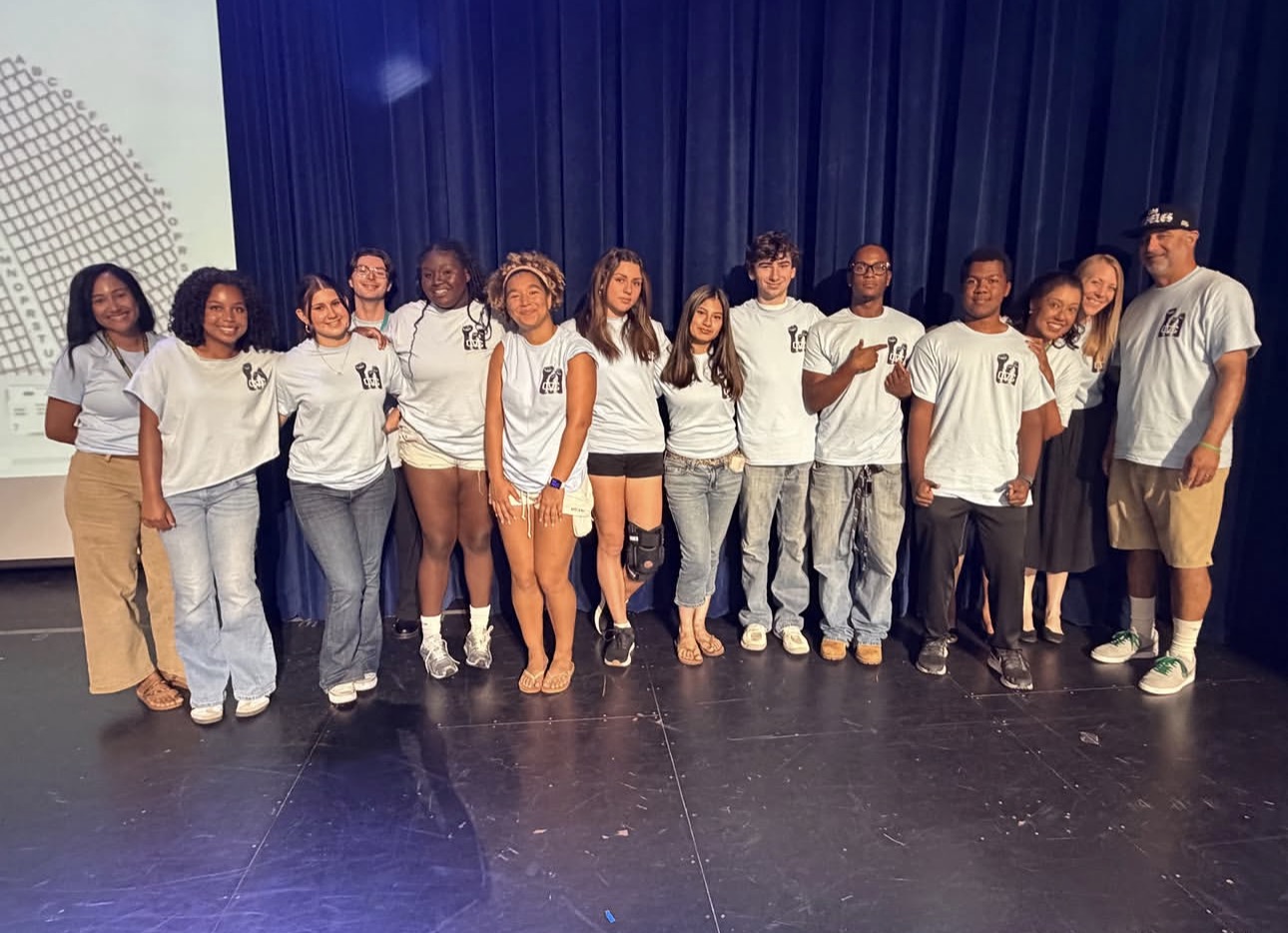 Jonah with members of the MBUSD Equity, Diversity, Social Justice and Inclusion Committee